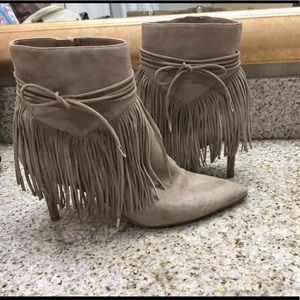 Sam Edelman Marion boots Oatmeal kid Suede leather